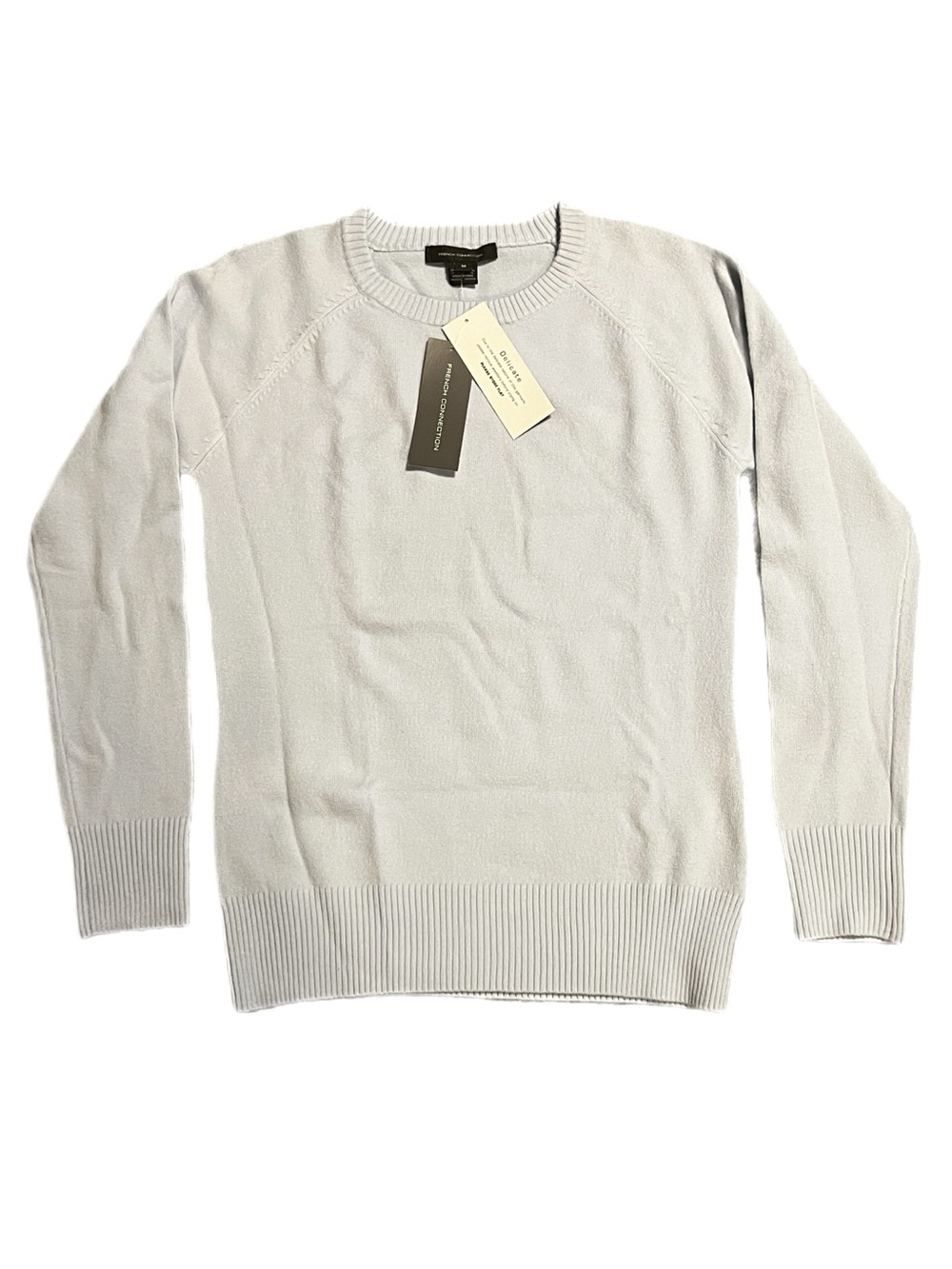 NWT French Connection Baby Blue Babysoft Raglan Crewneck Sweater
